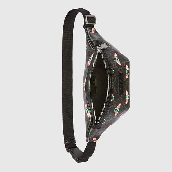 Túi Đeo Chéo Gucci Bestiary Belt Bag With Bees Màu Đen