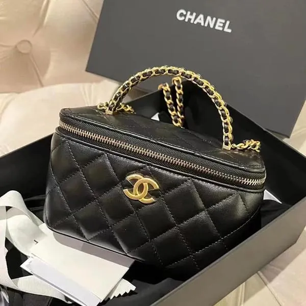 Túi Đeo Chéo Chanel Vanity With Chain Màu Đen - Túi xách - Vua Hàng Hiệu