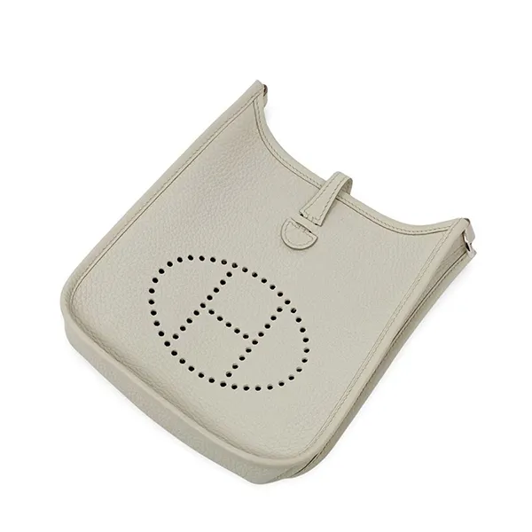 Túi Đeo Chéo Hermès Mini Evelyne Beton Clemence Phw Màu Trắng N-QL