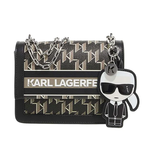 Túi Đeo Chéo Karl Lagerfeld Bag Black 221W3013 Màu Đen Họa Tiết Vàng