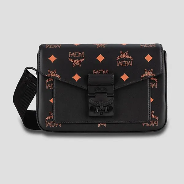 Túi Đeo Chéo MCM Color Splash Logo Crossbody MMRBASX05O9001 Màu Đen