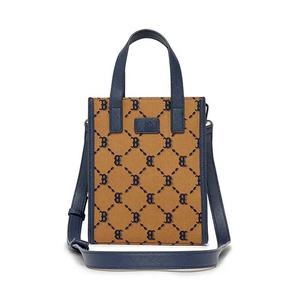 Túi Đeo Chéo MLB Monogram Jacquard Boston Red Sox 3ACRH102N-43BGD Màu Nâu