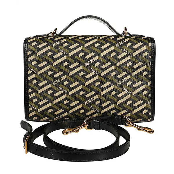 Túi Đeo Chéo Versace La Greca Signature Shoulder Bag 1001908 1A02129 Màu Đen Xanh