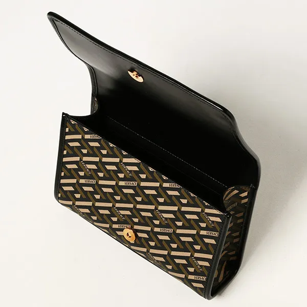Túi Đeo Chéo Versace La Greca Signature Shoulder Bag 1001908 1A02129 Màu Đen Xanh