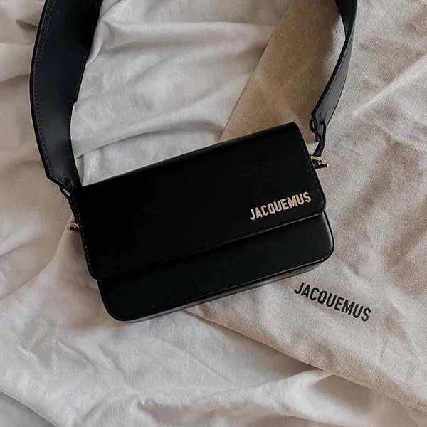 Túi Đeo Vai Jacquemus Le Carinu Flap Shoulder Bag 3700943004451 Màu Đen - Túi xách - Vua Hàng Hiệu
