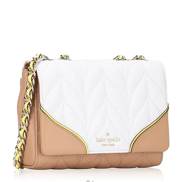 Túi Đeo Vai Kate Spade Briar Lane Colorblock Mini Emelyn White Dove Multi Màu Trắng Nâu - Túi xách - Vua Hàng Hiệu