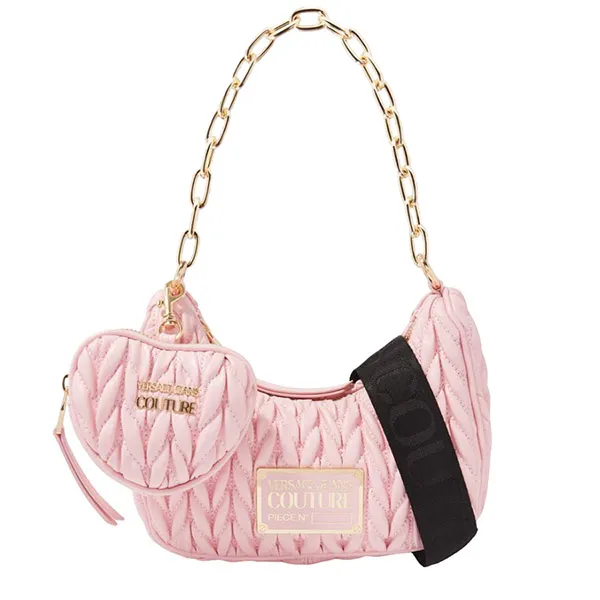 Túi Đeo Vai Versace Jeans Couture Shoulder Bags Women Polyurethane Pink Màu Hồng