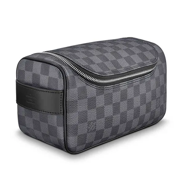 Túi Đựng Đồ Louis Vuitton LV Toiletry Pouch N47625 Màu Đen - 1