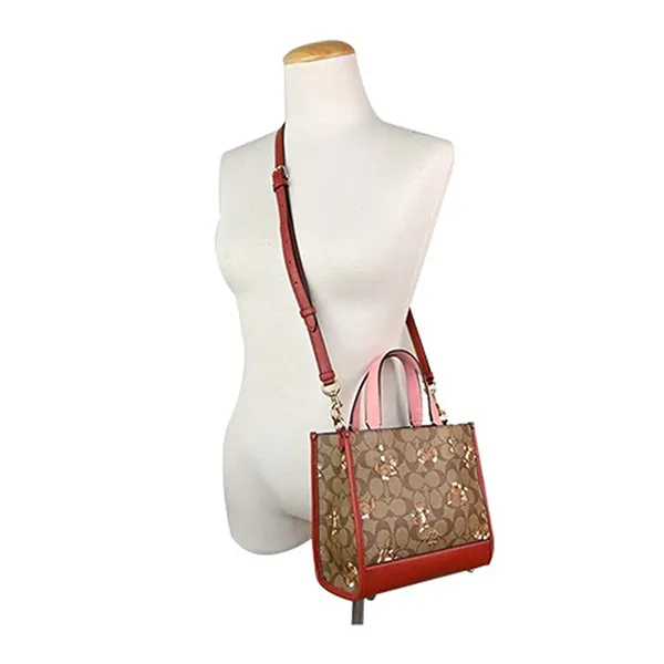 Túi Tote Coach Dempsey Women's Tote Bag Multicolor CC424 Màu Nâu