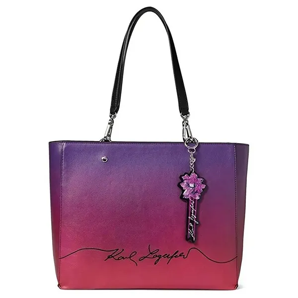 Túi Tote Karl Lagerfeld Adele Large Handbag Màu Tím - Túi xách - Vua Hàng Hiệu