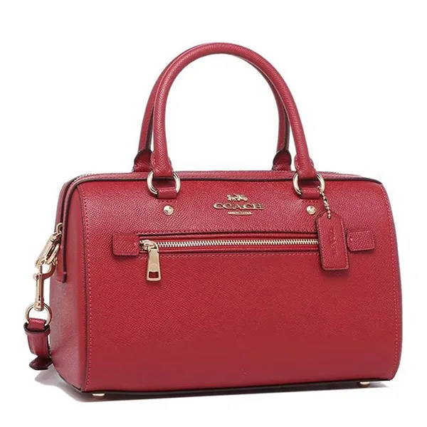 Túi Xách Coach Crossbody Bag Rowan Satchel Leather F79946 Màu Đỏ Đô