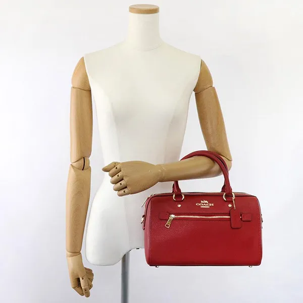 Túi Xách Coach Crossbody Bag Rowan Satchel Leather F79946 Màu Đỏ Đô