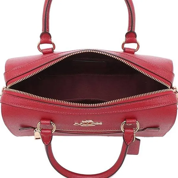 Túi Xách Coach Crossbody Bag Rowan Satchel Leather F79946 Màu Đỏ Đô