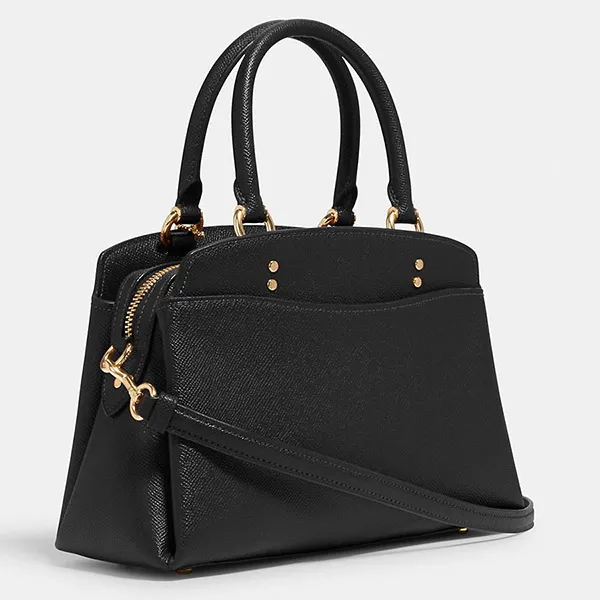Túi Xách Nữ Coach Crossgrain Leather Lillie Carryall Crossbody Purse 91493 Màu Đen