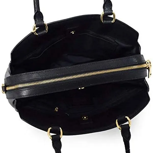Túi Xách Nữ Coach Crossgrain Leather Lillie Carryall Crossbody Purse 91493 Màu Đen