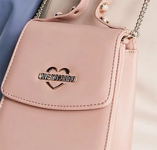 Túi Xách Love Moschino Bag Women Black Màu Be Hồng