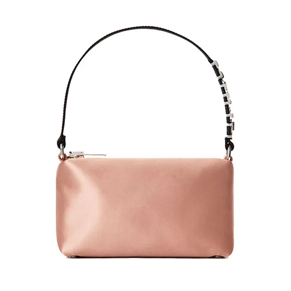 Túi Xách Tay Alexander Wang Heiress Medium Pouch In Satin Màu Cam - Túi xách - Vua Hàng Hiệu