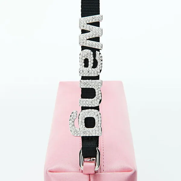 Túi Xách Tay Alexander Wang Heiress Medium Pouch In Satin Màu Hồng - Túi xách - Vua Hàng Hiệu