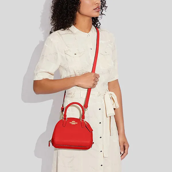 Túi Xách Tay Coach Sydney Satchel CA202 Màu Đỏ - Túi xách - Vua Hàng Hiệu