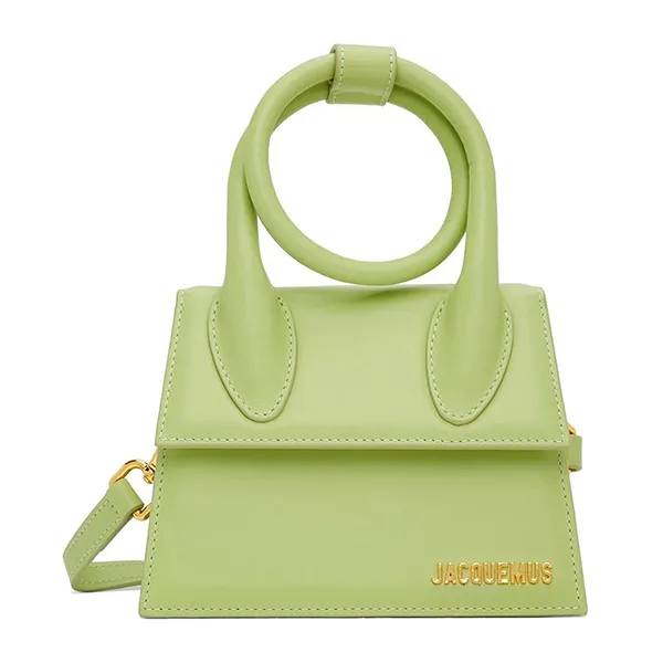 Túi Xách Tay Jacquemus La Montagne 'Le Chiquito Noeud' 221553F046019 Màu Xanh Bơ Size 18