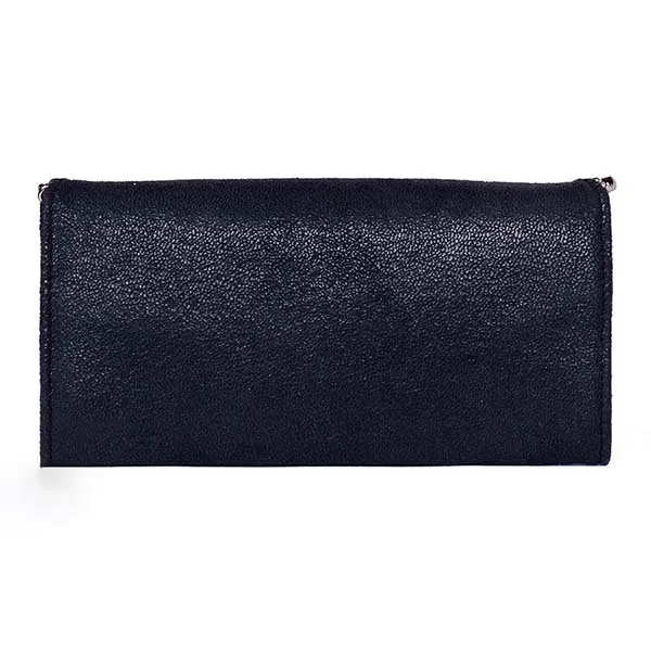 Ví Stella McCartney Falabella Shaggy Deer Continental Wallet Màu Đen