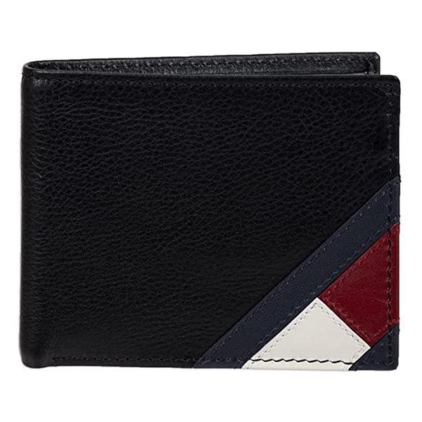 Ví Tommy Hilfiger Men's Genuine Leather Wallet With Multiple Card Slots Màu Đen - 4