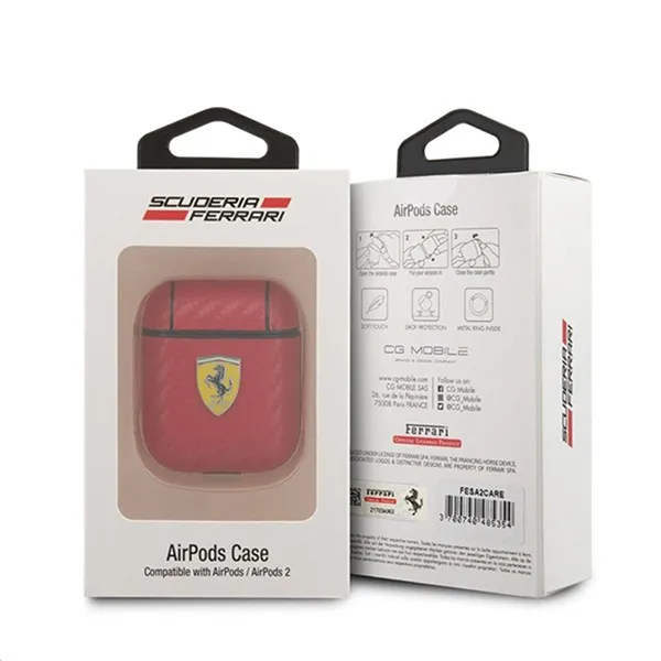 Vỏ Bọc Tai Nghe Ferrari Airpods 2 FESA2CARE Màu Đỏ - Phụ Kiện Công Nghệ - Vua Hàng Hiệu