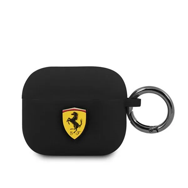 Vỏ Bọc Tai Nghe Ferrari Airpods 3 FEA3SILBK Màu Đen - Phụ Kiện Công Nghệ - Vua Hàng Hiệu