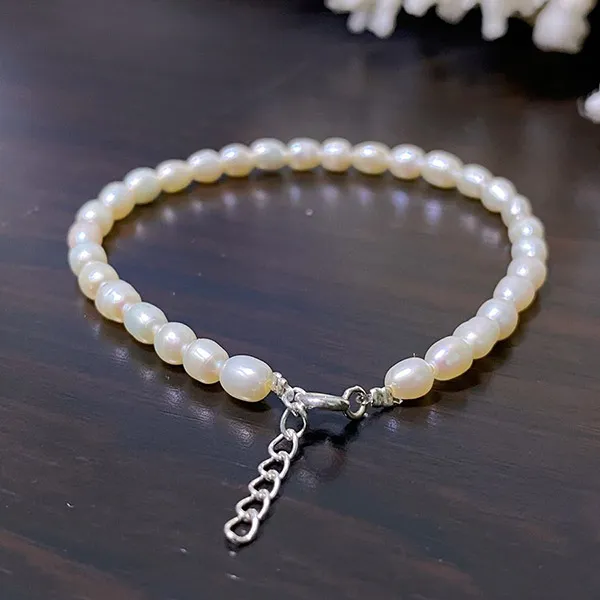Vòng Đeo Tay Minh Hà Pearl Jewelry Ngọc Trai Hạt Gạo Màu Trắng - Trang sức - Vua Hàng Hiệu