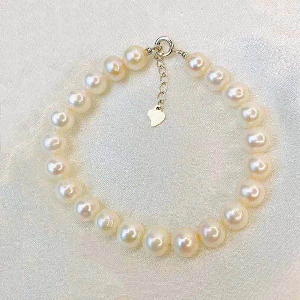 Vòng Đeo Tay Minh Hà Pearl Jewelry Ngọc Trai Truyền Thống Màu Trắng