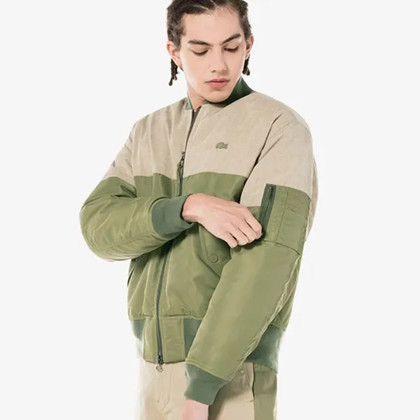Áo Bomber Lacoste Utility BH3506-51N038 Màu Xanh Kaki Size S - Thời trang - Vua Hàng Hiệu