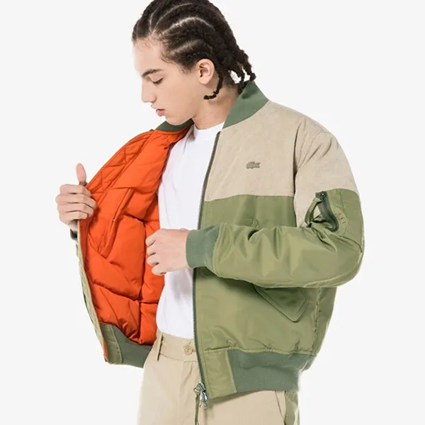 Áo Bomber Lacoste Utility BH3506-51N038 Màu Xanh Kaki Size S - Thời trang - Vua Hàng Hiệu