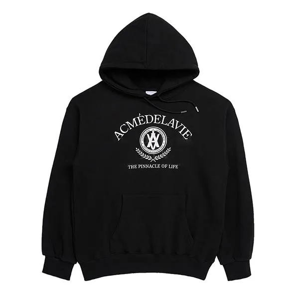 Áo Hoodie Acmé De La Vie ADLV Laurel A Logo Emblem Black Màu Đen