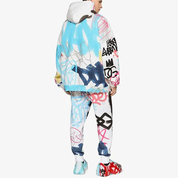 Áo Hoodie Dolce & Gabbana D&G Spray-paint Graffiti Print G9YV3T HI7Y2 HH4DW Phối Màu Size XS - Thời trang - Vua Hàng Hiệu