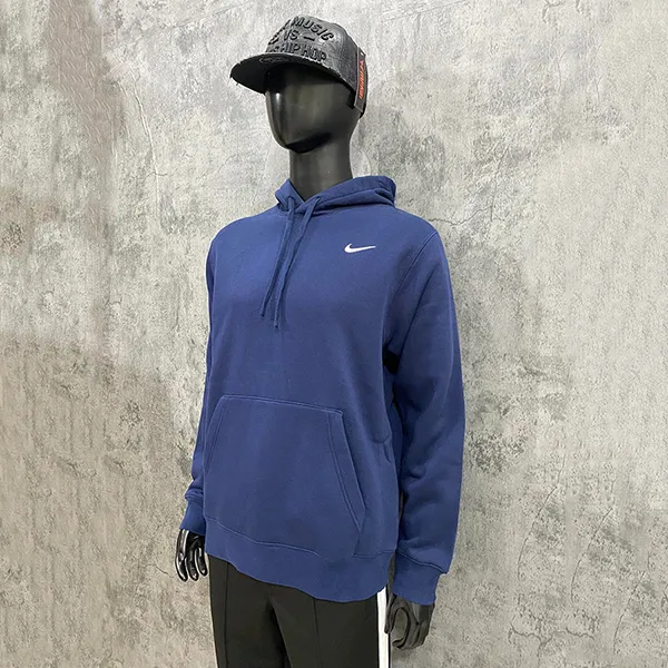 Áo Hoodie Nike Club Fleece CJ1611-419 Màu Xanh Navy Size L - Thời trang - Vua Hàng Hiệu