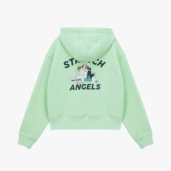 Áo Hoodie Stretch Angels A-21F-SWHD02215-MTL Light Màu Xanh Mint