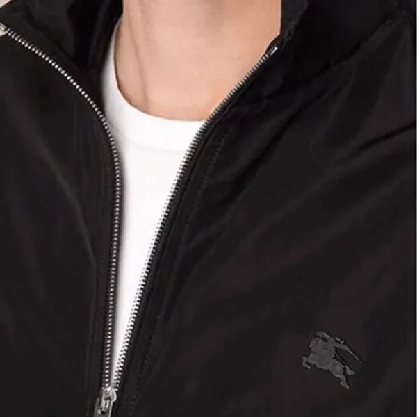 Áo Khoác Burberry Men's Black Striped Technical Bomber Jacket Size S Màu Đen Size XS