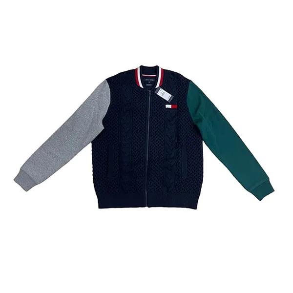 Áo Khoác Tommy Hilfiger Luxury Blend Cổ Tròn Phối Màu Size M