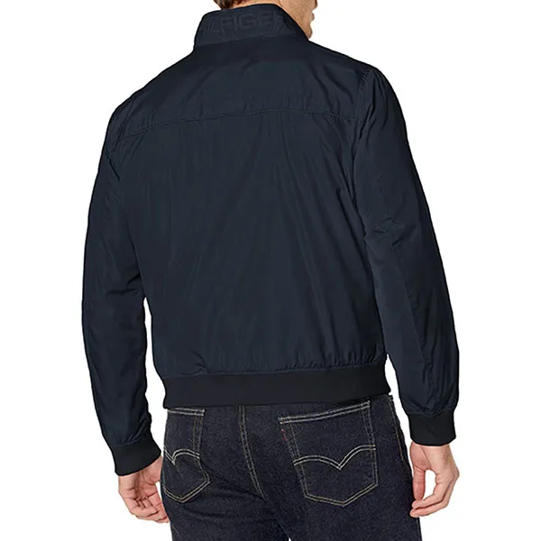 Áo Khoác Tommy Hilfiger Men's Performance Faux Memory Bomber Jacket Màu Xanh Navy Size L - Thời trang - Vua Hàng Hiệu
