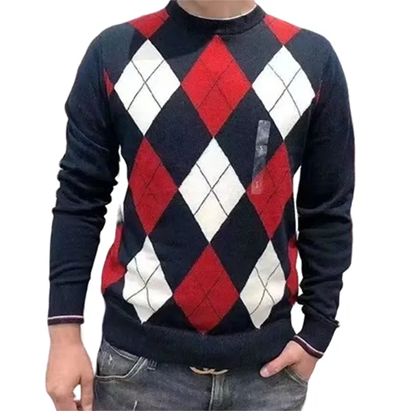 Áo Len Nam Tommy Hilfiger Ovan Phối Màu Size M