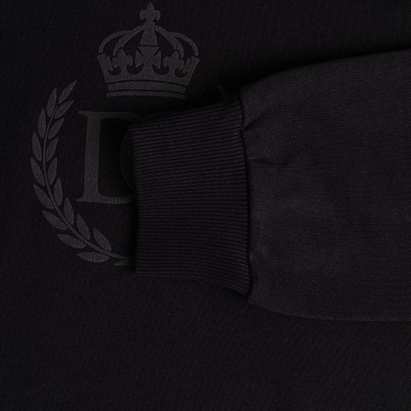 Áo Nỉ Nam Sweater Dolce & Gabbana D&G Crown Logo Printed Black G9SY5T G7I6V N0000 Màu Đen Size 44 - 4
