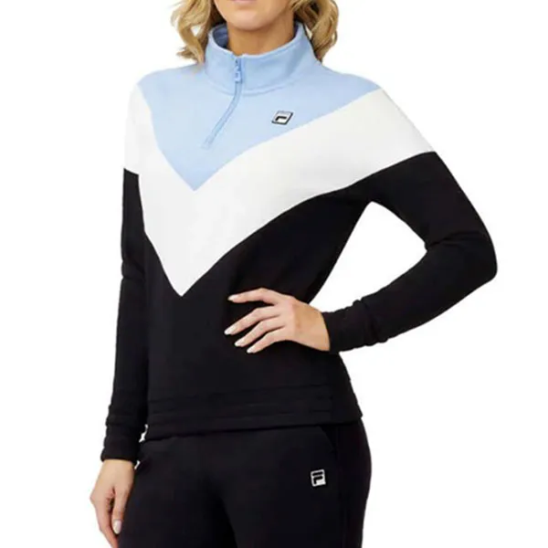 Áo Nỉ Fila Sudadera Deportiva Con Cierre De 1/4 Para Dama Phối Màu Size XS - Thời trang - Vua Hàng Hiệu