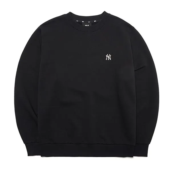 Áo Nỉ Sweater MLB Basic Small Logo Comfort Fit New York Yankees 3AMTB0314-50BKS Màu Đen