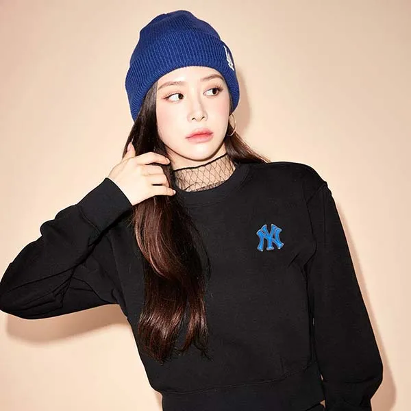 Áo Nỉ Sweater MLB Croptop Athleisure New York Yankees 3FMTA0224-50BKS Màu Đen - Thời trang - Vua Hàng Hiệu