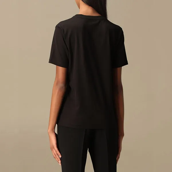 Áo Phông Burberry Logo Printed Black 8011651 Màu Đen Size XS