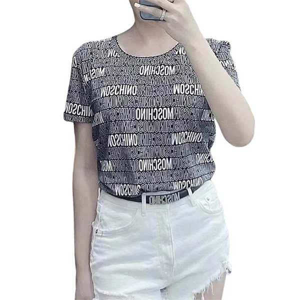 Áo Phông Moschino T1903 9023 1555 Màu Đen Size L