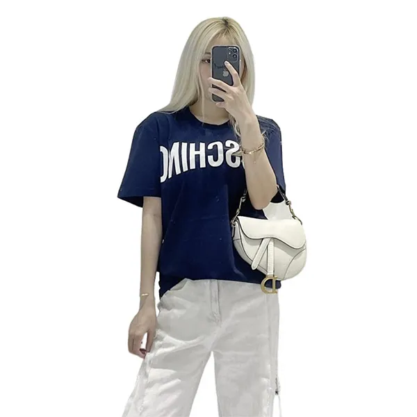 Áo Phông Moschino ZPA0705 2040 1290 Màu Xanh Navy