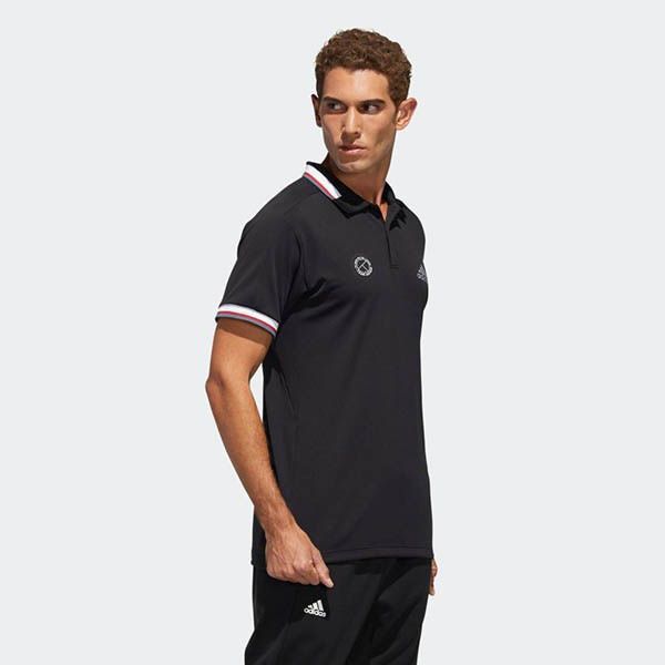 Áo Polo Adidas Tennis Top Solid Heat.Rdy Màu Đen Size XS - 1