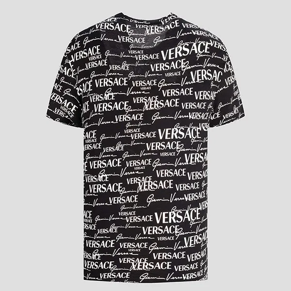 Áo Phông Versace Gianni Printed Black 1002901 1A02086 TN 5B040 Màu Đen Size M