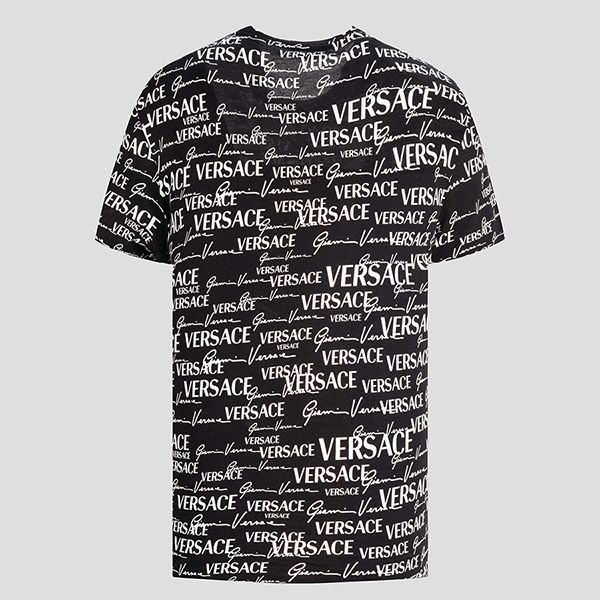 Áo Phông Versace Gianni Printed Black 1002901 1A02086 TN 5B040 Màu Đen Size S - 4